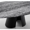 Bovenblad Tafel Kent outdoor 1550-O pebble natuursteen grigio beola Draenert