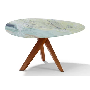 Tafel Trilope outdoor stone dreaming green natuursteen Draenert