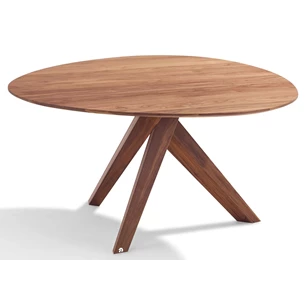 Tafel Trilope 1540 massief hout Amerikaanse walnoot Draenert