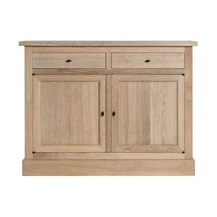 Dressoir 2 klein Solid lichte eik landelijk klassiek Michel Denolf