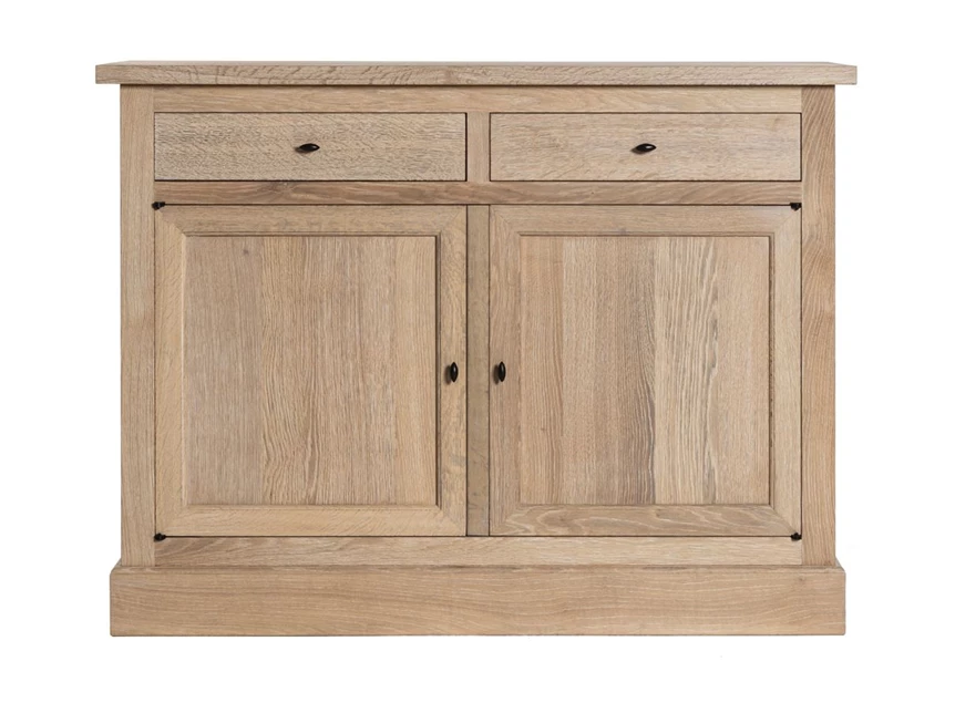 Dressoir 2 klein Solid lichte eik landelijk klassiek Michel Denolf