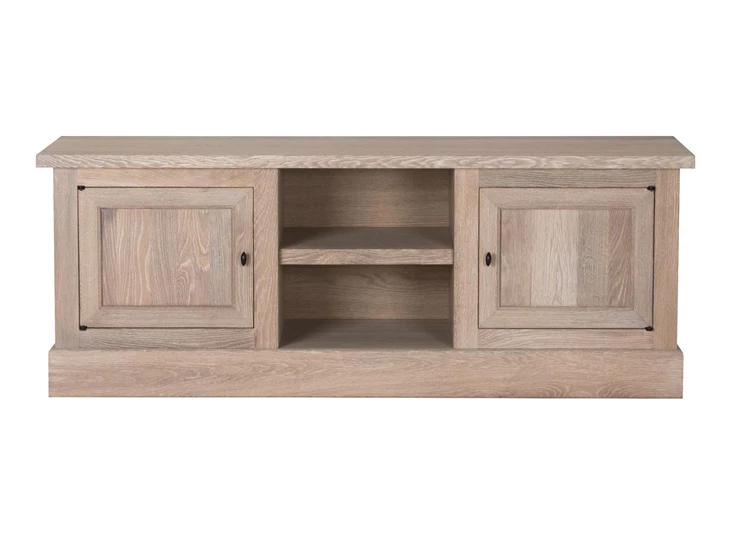 Tv-kast Solid SOL10 open vak landelijk klassiek lichte eik Michel Denolf