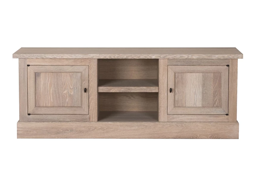 Tv-kast Solid SOL10 open vak landelijk klassiek lichte eik Michel Denolf