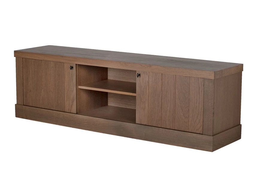 Zijkant Tv-kast Wood eik tobacco landelijk modern Michel Denolf