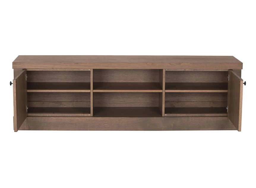 Open Tv-kast Wood eik tobacco landelijk modern Michel Denolf