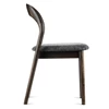 Zijkant Eetkamerstoel Moly massief donker eik Estetica Home