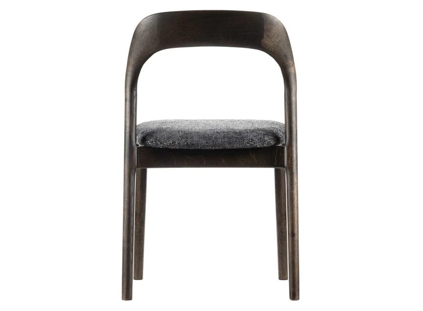 Achterkant Eetkamerstoel Moly massief donker eik Estetica Home