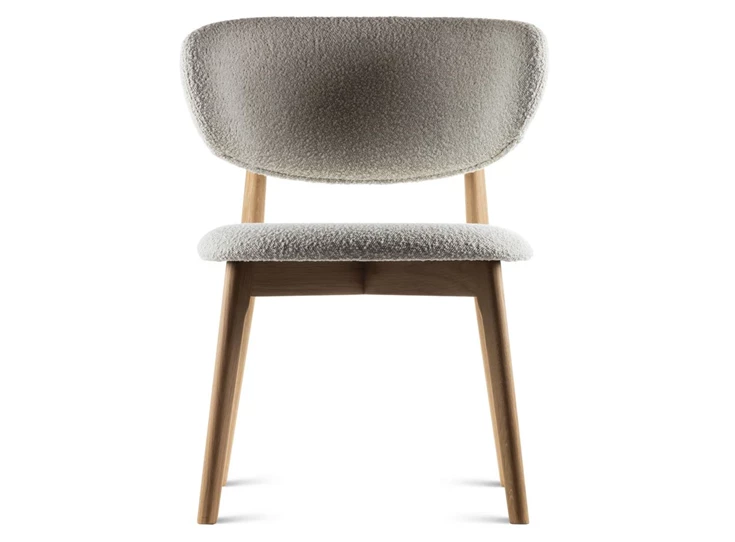 Front Eetkamerstoel Capri massief naturel eik Estetica Home