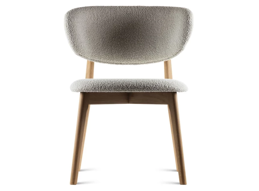 Front Eetkamerstoel Capri massief naturel eik Estetica Home