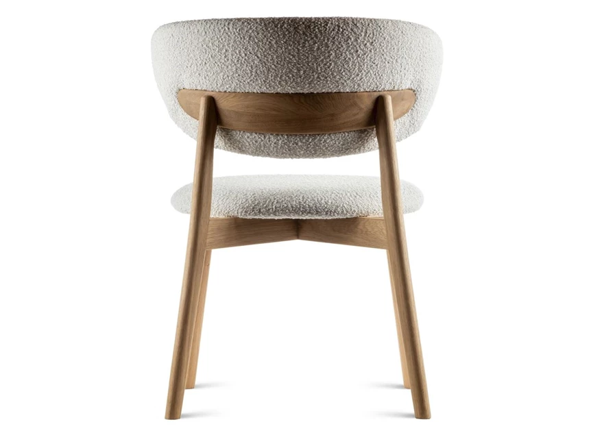 Achterkant Eetkamerstoel Capri massief naturel eik Estetica Home