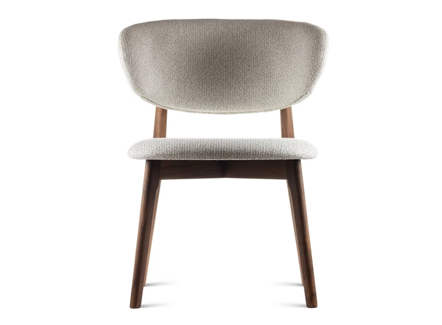 Front Eetkamerstoel Capri massief noot Estetica Home