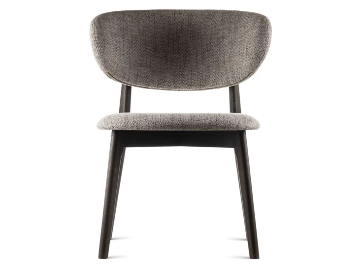 Front Eetkamerstoel Capri massief donker eik Estetica Home