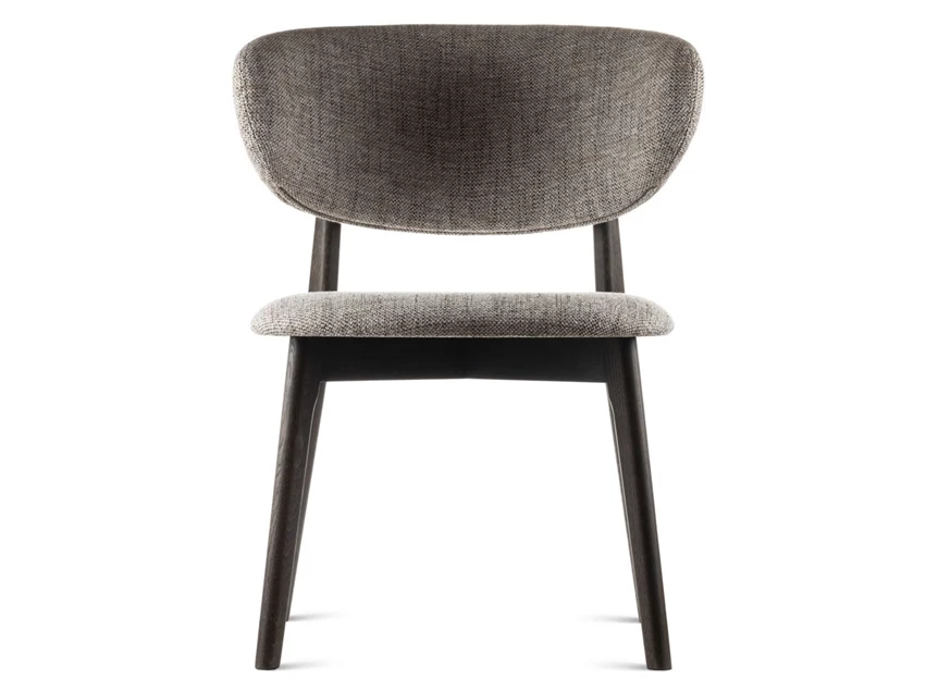 Front Eetkamerstoel Capri massief donker eik Estetica Home