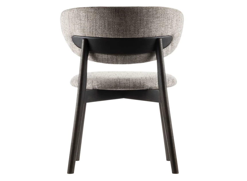 Achterkant Eetkamerstoel Capri massief donker eik Estetica Home