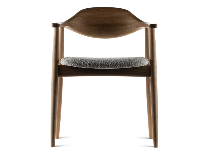 Front Eetkamerstoel Solero massief naturel eik Estetica Home