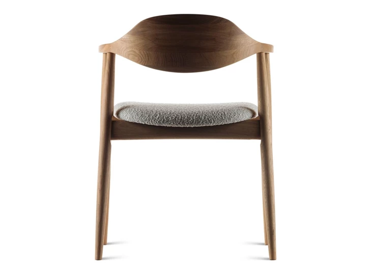 Achterkant Eetkamerstoel Solero massief naturel eik Estetica Home