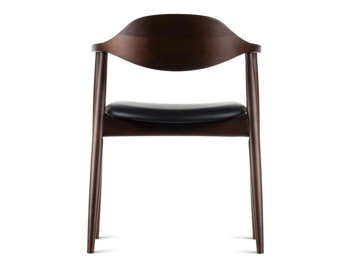 Achterkant Eetkamerstoel Solero massief bruin beuk Estetica Home