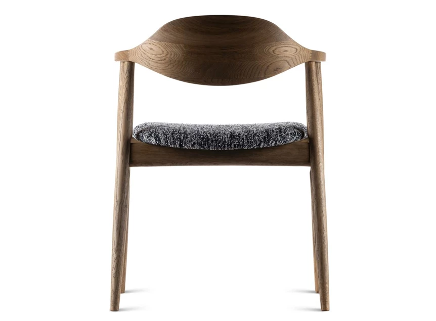 Achterkant Eetkamerstoel Solero massief tobacco eik Estetica Home