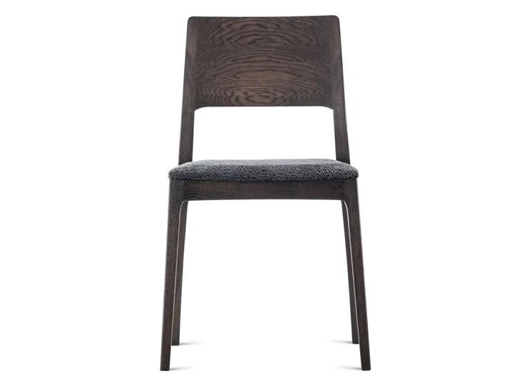 Front Eetkamerstoel Vero massief donker eik Estetica Home