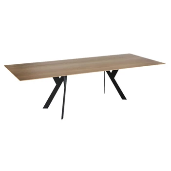 Eettafel Nexus rechthoekig massief hout eik naturel op maat Diadesi