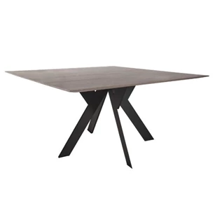 Eettafel Twist vierkant massief hout eik op maat Diadesi