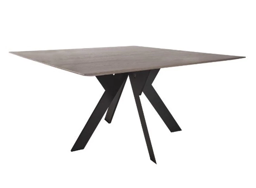 Eettafel Twist vierkant massief hout eik op maat Diadesi