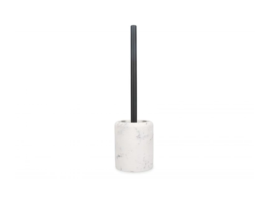 White Suds toiletborstel- marble- Ø9,5xh37cm