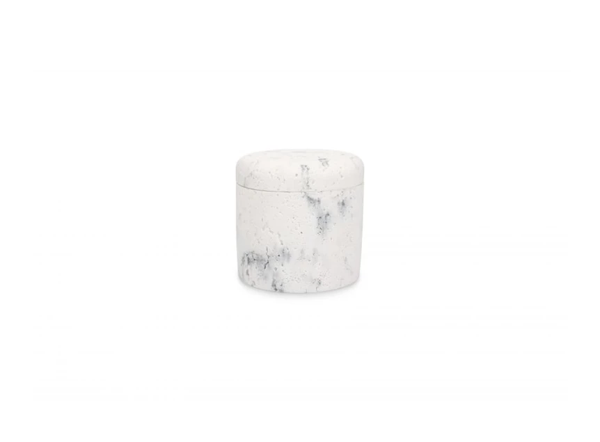 White Suds opbergpot- marble- Ø9,5xh9,5cm