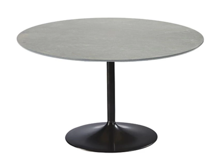 Tafel Miles rond keramiek grijs betonlook op maat Diadesi