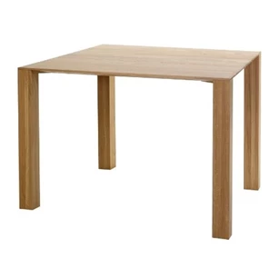 Eettafel Squat vierkant massief hout eik naturel op maat Diadesi
