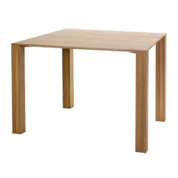 Eettafel Squat vierkant massief hout eik naturel op maat Diadesi