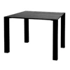 Eettafel Squat vierkant massief hout eik zwart op maat Diadesi