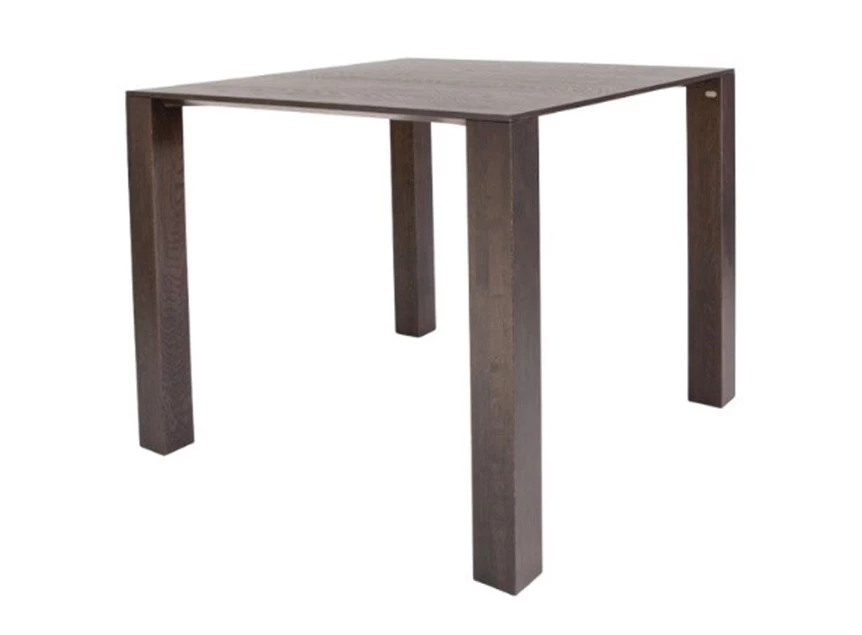 Eettafel Squat vierkant massief hout eik grijs op maat Diadesi