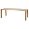 Eettafel Squat rechthoekig massief hout eik naturel op maat Diadesi