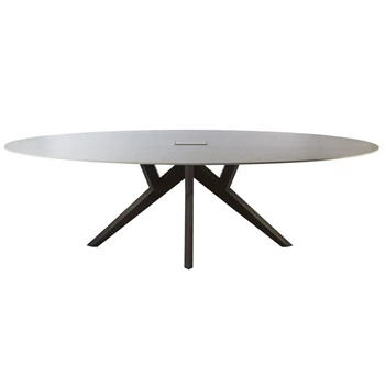 Vergader tafel bureau Salsa Office massief hout eik op maat Diadesi