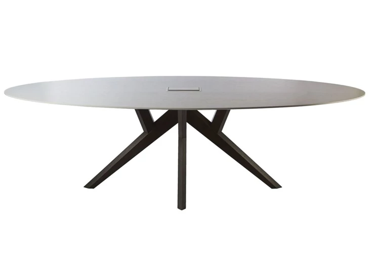 Vergader tafel bureau Salsa Office massief hout eik op maat Diadesi