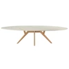 Eettafel Salsa ellips ovaal keramiek calacatta wit marmerlook op maat Diadesi