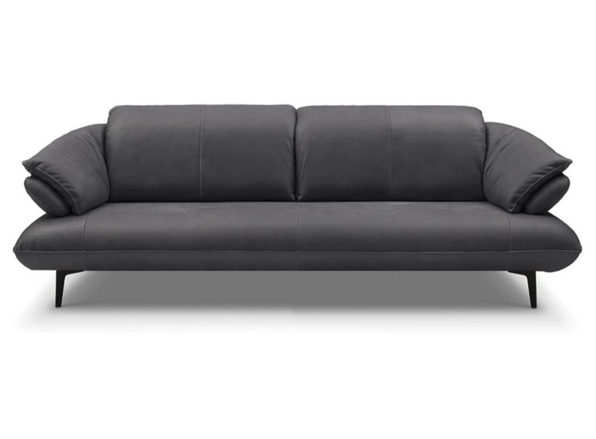 Salon Bluebell 3-zit leder antraciet zwart ES Brand