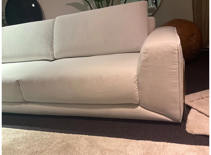 Armleuning Hoeksalon Kartun X194 stof wit Natuzzi Editions