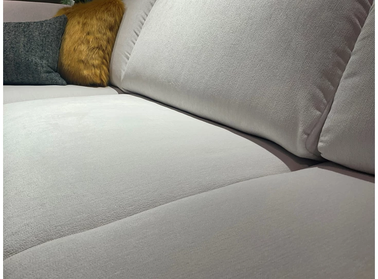 Detail Hoeksalon Kartun X194 stof wit Natuzzi Editions