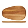 Presentatiebord ovaal - 25x15cm acacia voor aanzicht