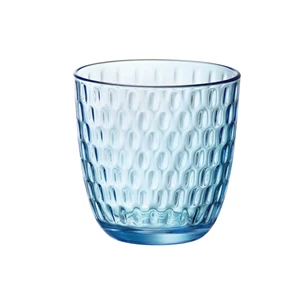 Slot glas blauw - 29cl- set 6