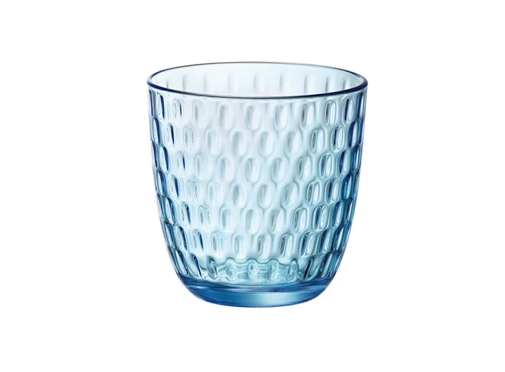 Slot glas blauw - 29cl- set 6