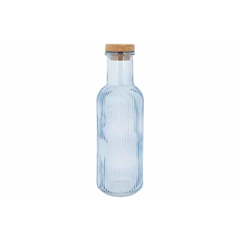 Raya fles blauw - 1l - met krurk d8,7xh27,8cm