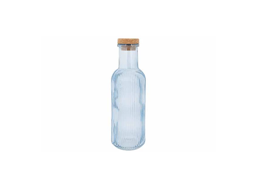Raya fles blauw - 1l - met krurk d8,7xh27,8cm