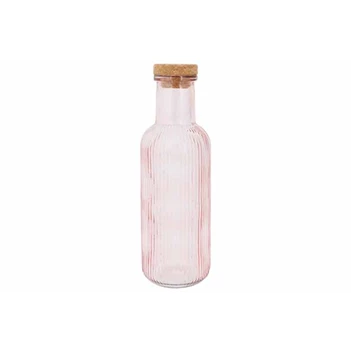 Raya fles roze -1l - met kurk d8,7xh27,8cm