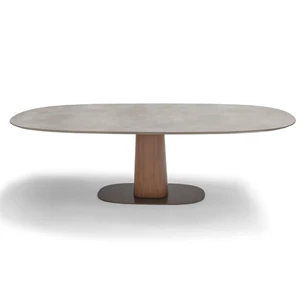 Front Eettafel Storq superellips centrale poot Bree's New World