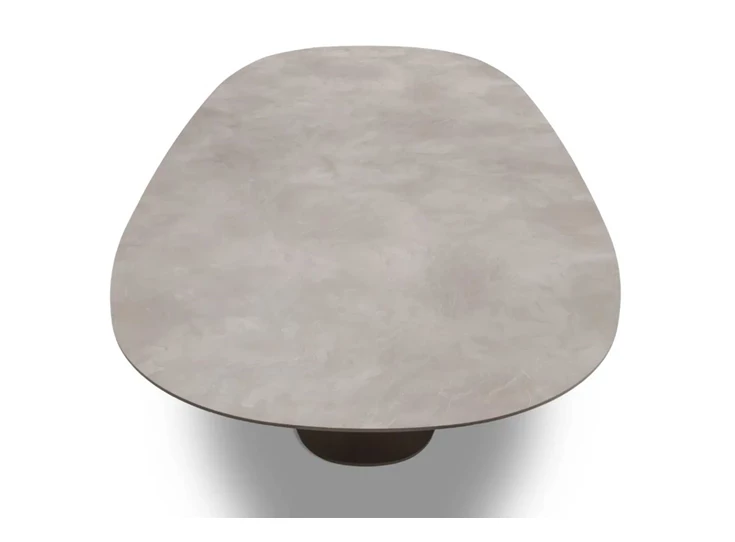 Bladvorm Eettafel Storq superellips centrale poot Bree's New World