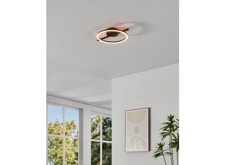 Amandolo plafondlamp- 30x40cm- zwart- sfeerbeeld