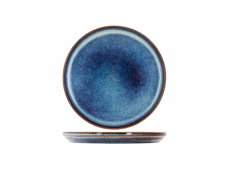 Jade indigo- dessertbord- Ø22,5xh2,5cm